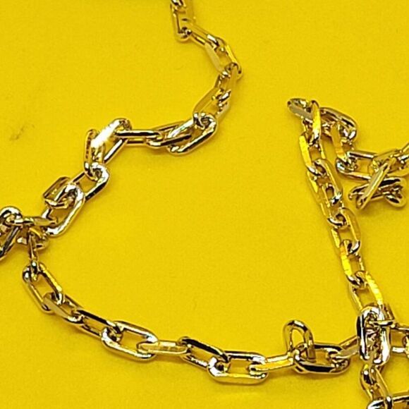 New, Stamped, Made in Brazil Citrine Pendant Necklace in Goldtone - Picture 4 of 5